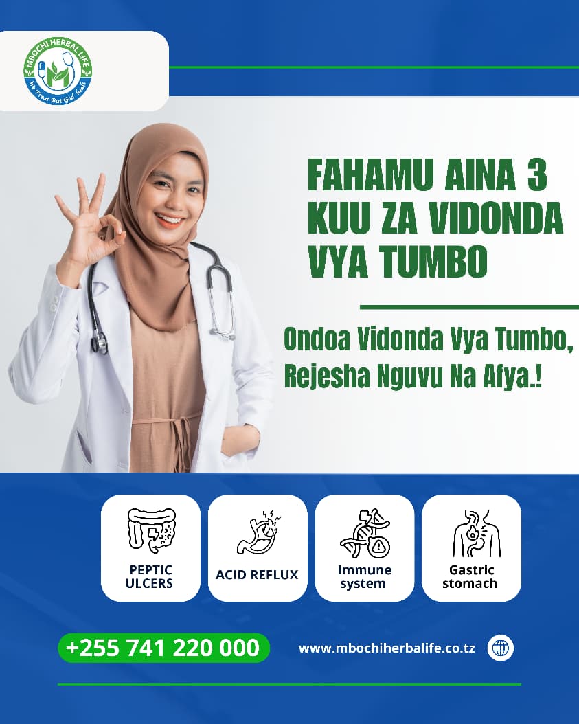 AINA KUU 3 ZA VIDONDA VYA TUMBO